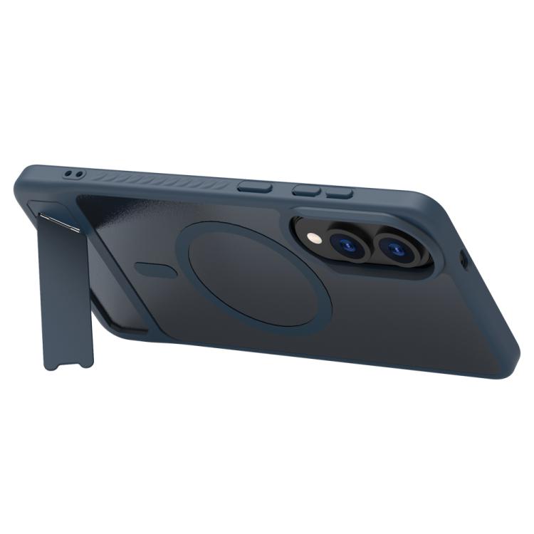 For Galaxy S25 Edge 5G LeReach Le-Chic Series Integrated Hidden Kickstand Magnetic Phone Case