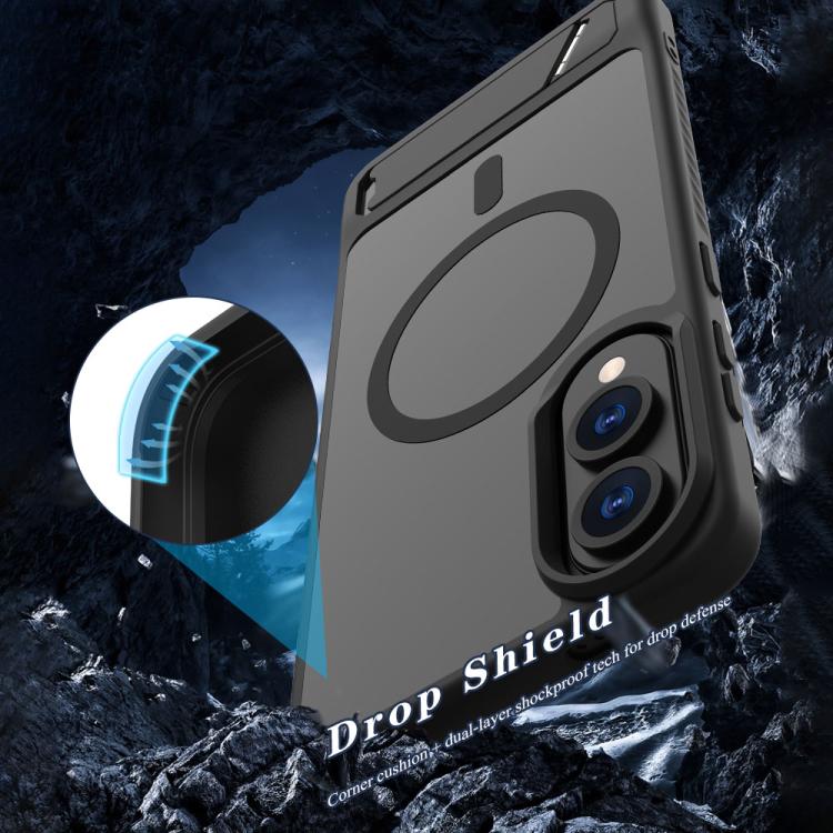 For Galaxy S25 Edge 5G LeReach Le-Chic Series Integrated Hidden Kickstand Magnetic Phone Case