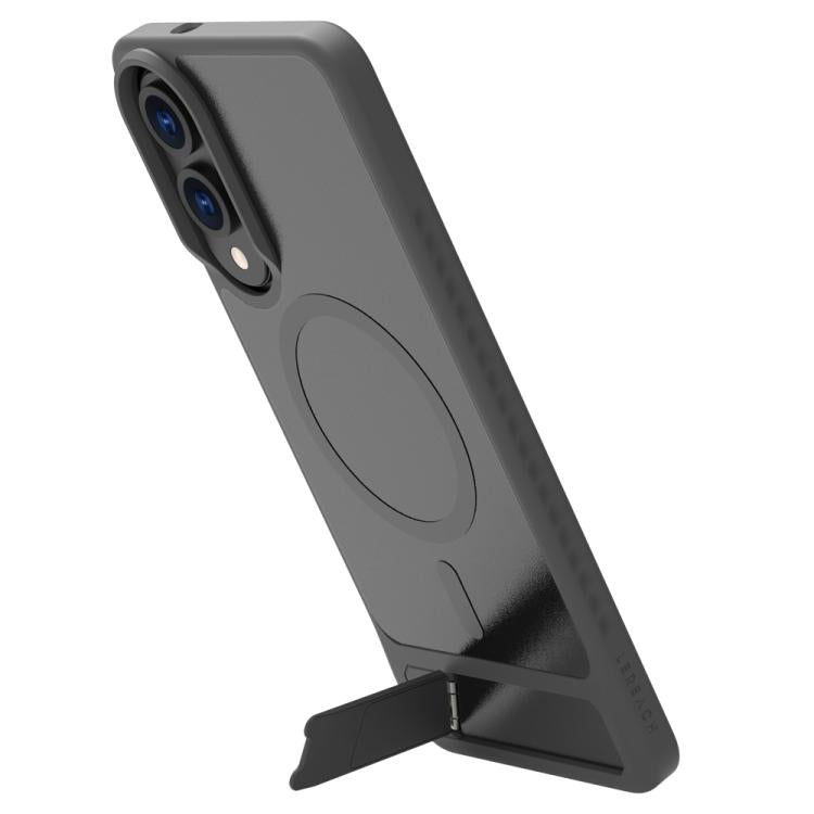For Galaxy S25 Edge 5G LeReach Le-Chic Series Integrated Hidden Kickstand Magnetic Phone Case