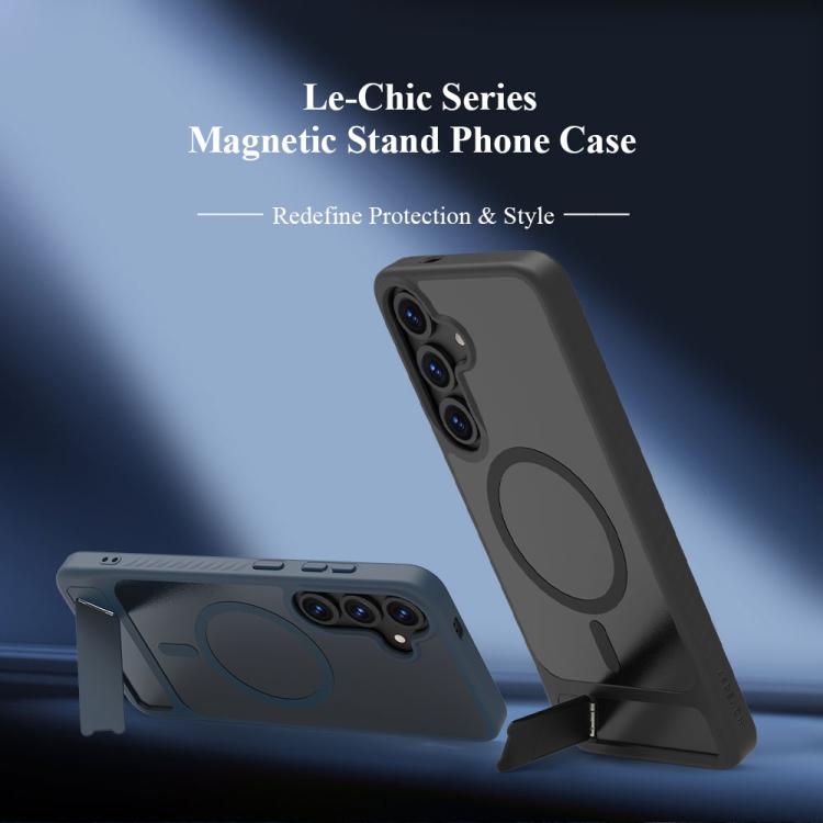 For Galaxy S24+ / S25+ 5G LeReach Le-Chic Series Integrated Hidden Kickstand Magnetic Phone Case