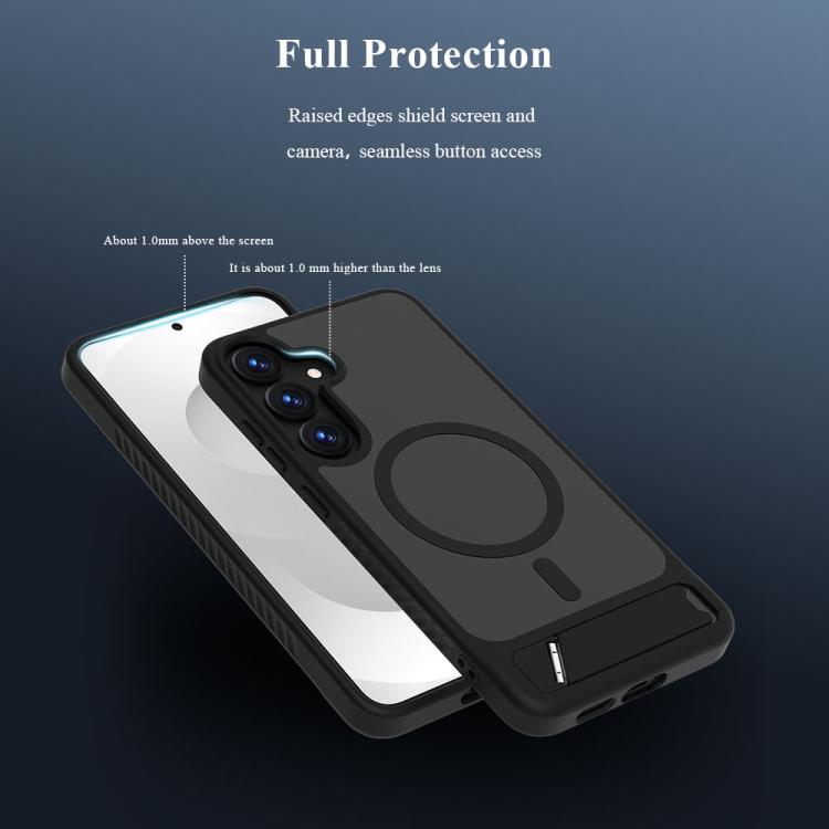 For Galaxy S24+ / S25+ 5G LeReach Le-Chic Series Integrated Hidden Kickstand Magnetic Phone Case