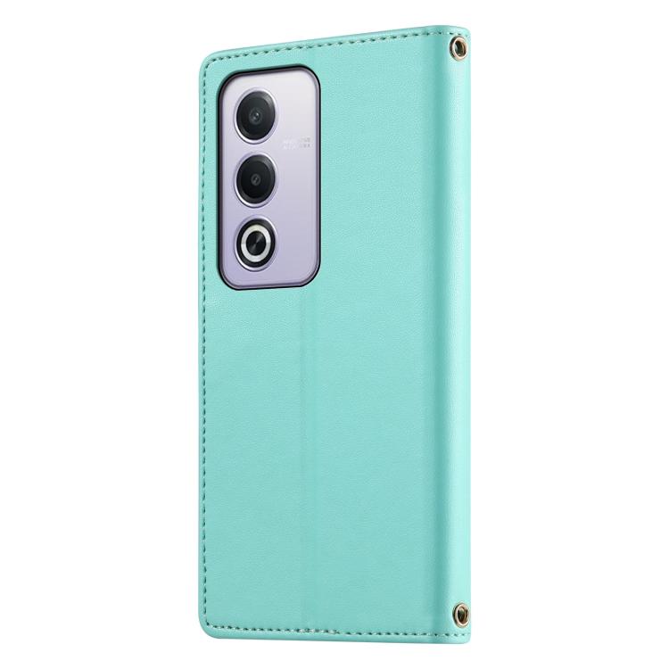 For OPPO A3 Pro Global / K12x 5G Cute Cats Magnetic Closure Vegan Leather Phone Case with Strap