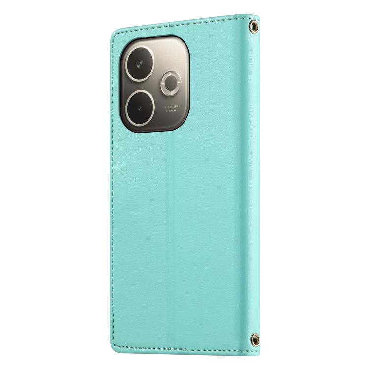 For OPPO A5 Pro 5G Global Cute Cats Magnetic Closure Vegan Leather Phone Case with Strap