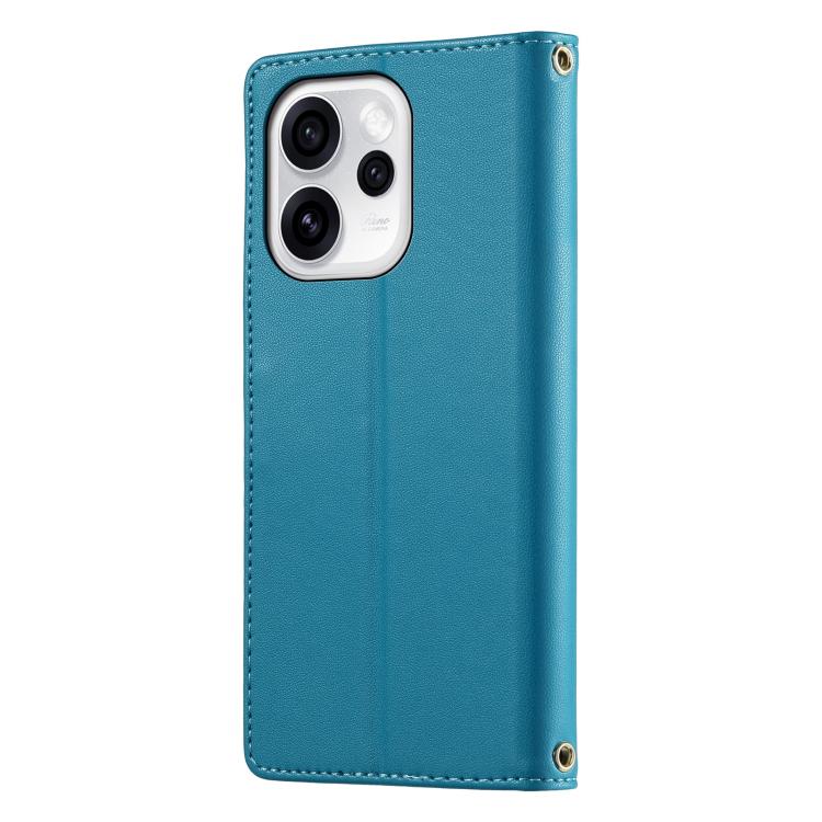 For OPPO Reno15 Pro 5G Global Cute Cats Magnetic Closure Vegan Leather Phone Case with Strap