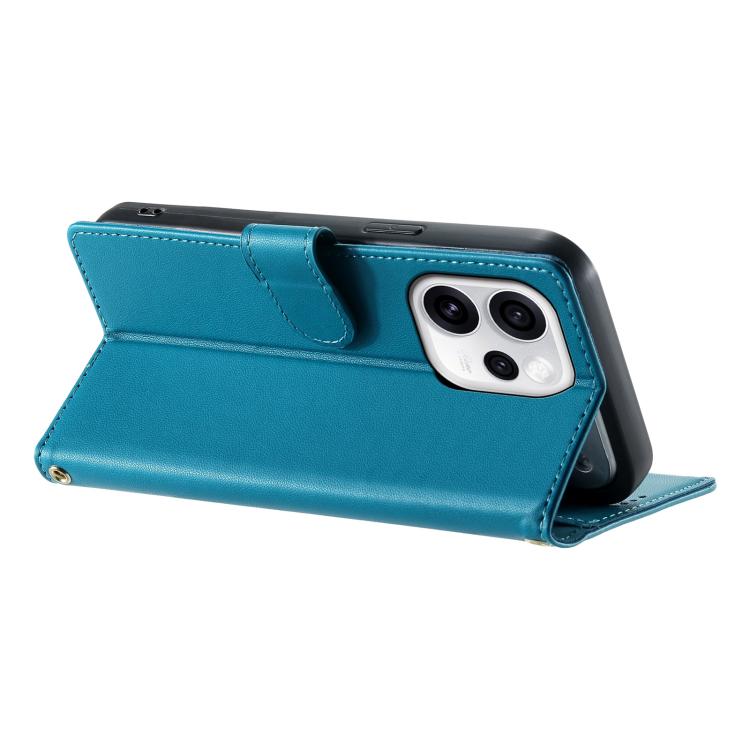 For OPPO Reno15 Pro 5G Global Cute Cats Magnetic Closure Vegan Leather Phone Case with Strap