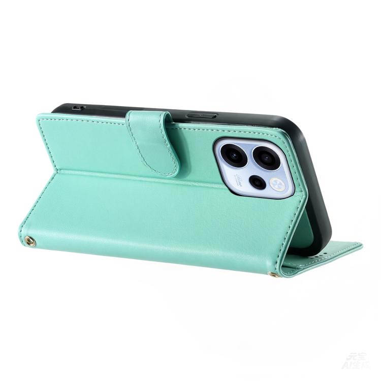 For OPPO Reno15 F 5G Cute Cats Magnetic Closure Vegan Leather Phone Case with Strap