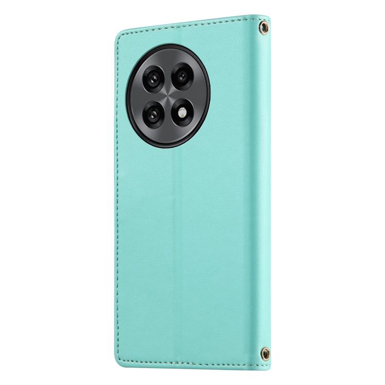 For OnePlus 13R / Ace 5 / Ace 5 Pro Cute Cats Magnetic Closure Vegan Leather Phone Case with Strap