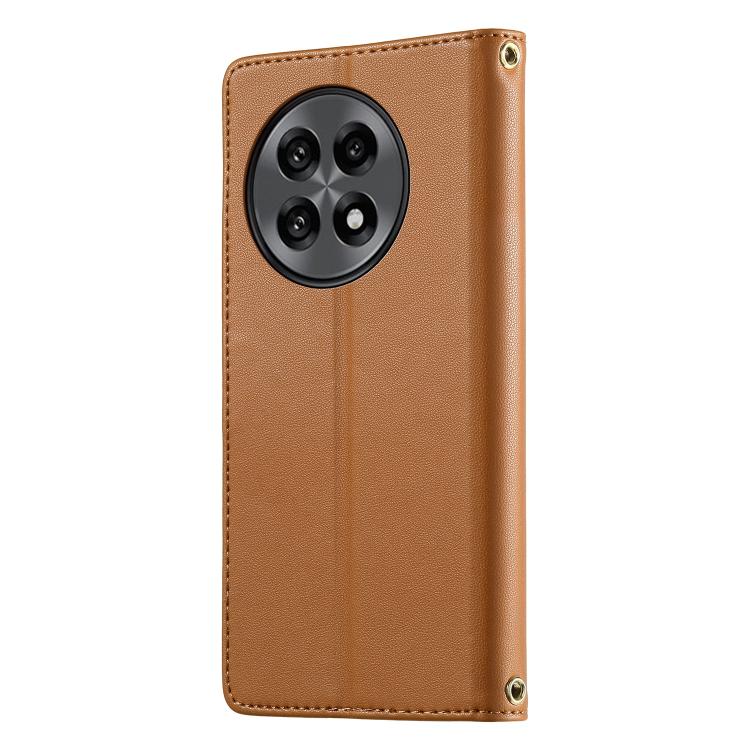 For OnePlus 13R / Ace 5 / Ace 5 Pro Cute Cats Magnetic Closure Vegan Leather Phone Case with Strap