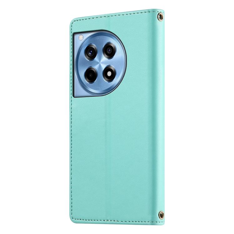 For OnePlus Ace 3 / OnePlus 12R Cute Cats Magnetic Closure Vegan Leather Phone Case with Strap