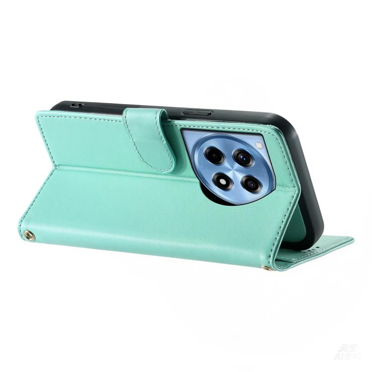 For OnePlus Ace 3 / OnePlus 12R Cute Cats Magnetic Closure Vegan Leather Phone Case with Strap