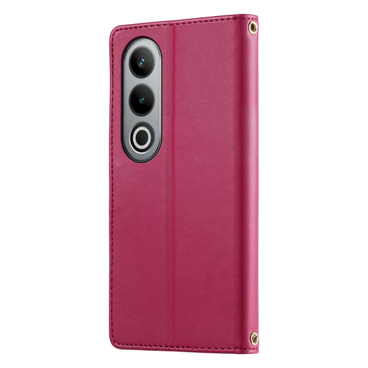 For OnePlus Ace 3V Cute Cats Magnetic Closure Vegan Leather Phone Case with Strap