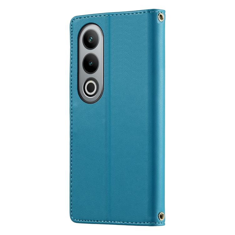 For OnePlus Ace 3V Cute Cats Magnetic Closure Vegan Leather Phone Case with Strap