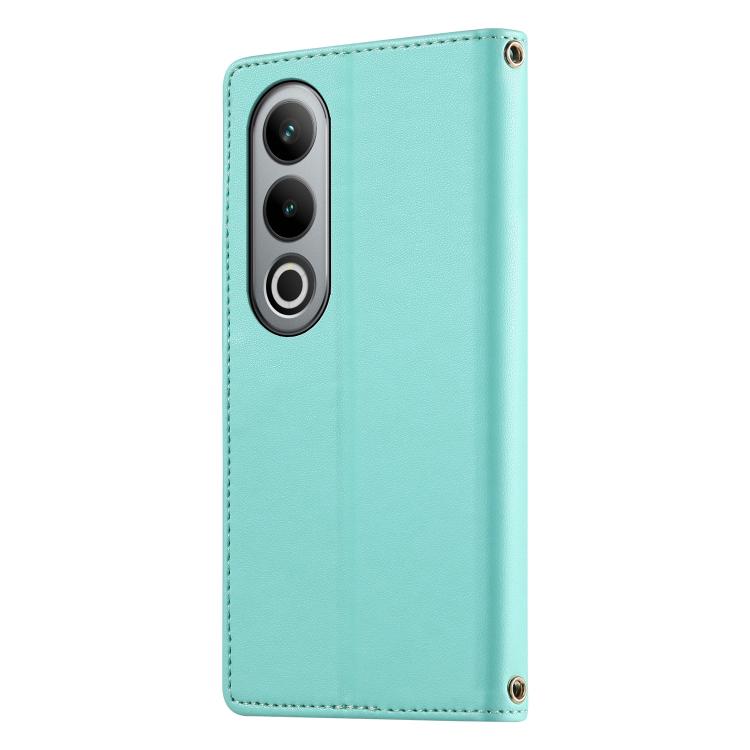 For OnePlus Ace 3V Cute Cats Magnetic Closure Vegan Leather Phone Case with Strap
