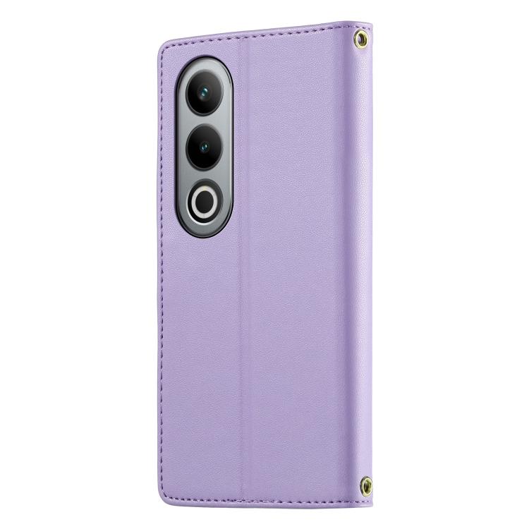 For OnePlus Ace 3V Cute Cats Magnetic Closure Vegan Leather Phone Case with Strap
