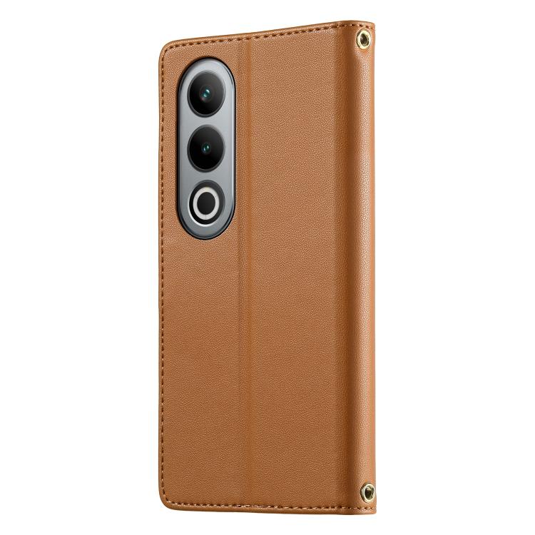 For OnePlus Ace 3V Cute Cats Magnetic Closure Vegan Leather Phone Case with Strap