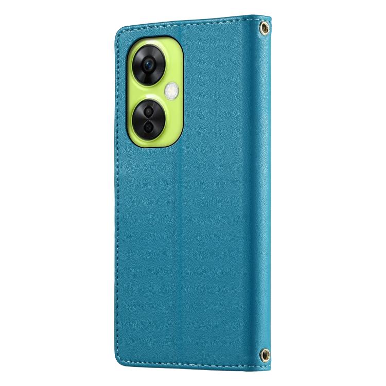 For OnePlus Nord CE 3 Lite / Nord N30 Cute Cats Magnetic Closure Vegan Leather Phone Case with Strap