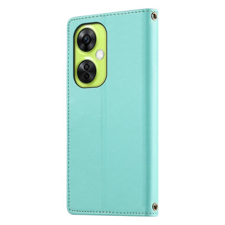 For OnePlus Nord CE 3 Lite / Nord N30 Cute Cats Magnetic Closure Vegan Leather Phone Case with Strap