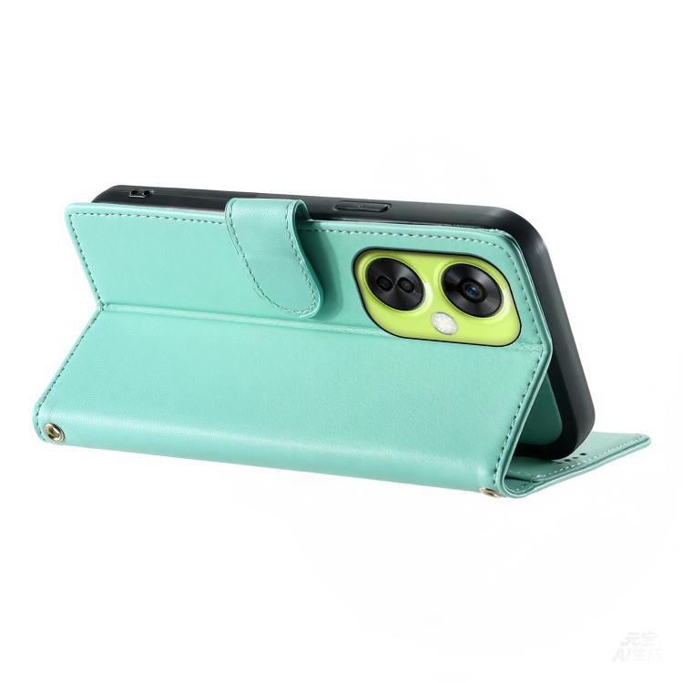 For OnePlus Nord CE 3 Lite / Nord N30 Cute Cats Magnetic Closure Vegan Leather Phone Case with Strap
