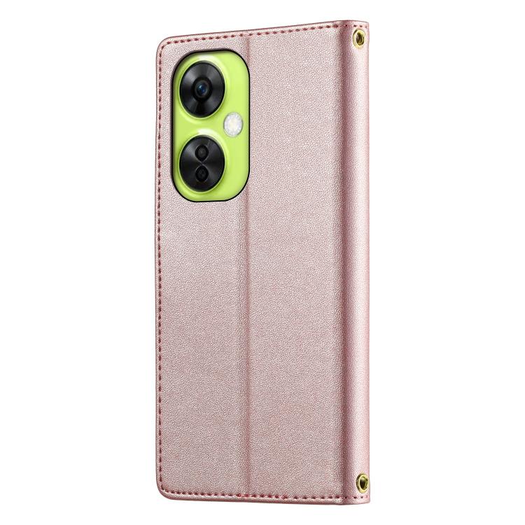 For OnePlus Nord CE 3 Lite / Nord N30 Cute Cats Magnetic Closure Vegan Leather Phone Case with Strap
