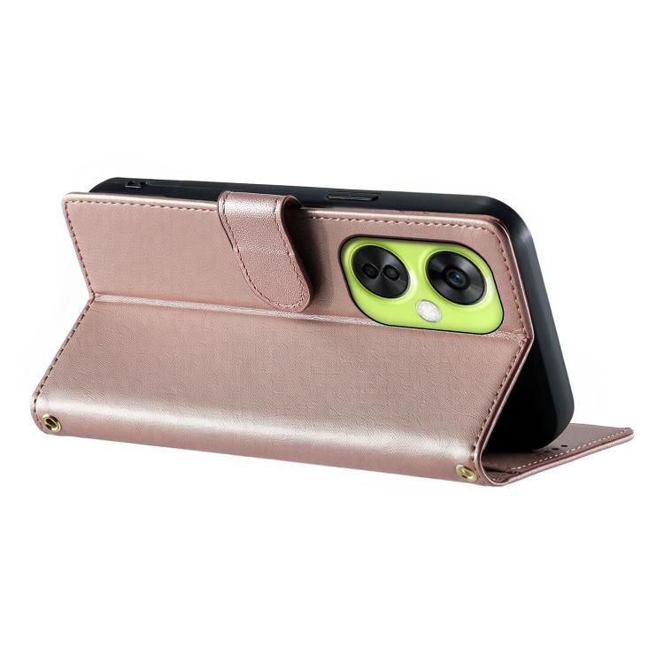 For OnePlus Nord CE 3 Lite / Nord N30 Cute Cats Magnetic Closure Vegan Leather Phone Case with Strap