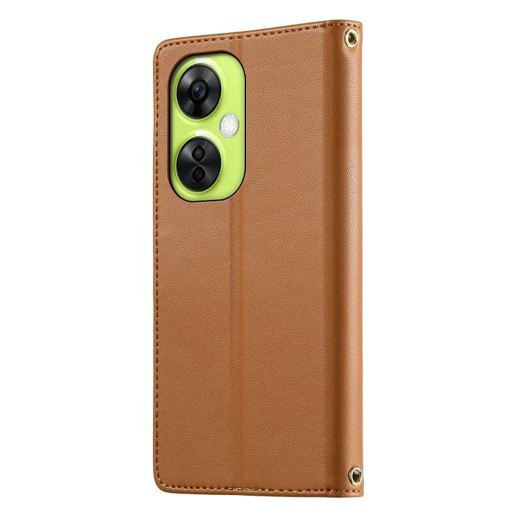 For OnePlus Nord CE 3 Lite / Nord N30 Cute Cats Magnetic Closure Vegan Leather Phone Case with Strap