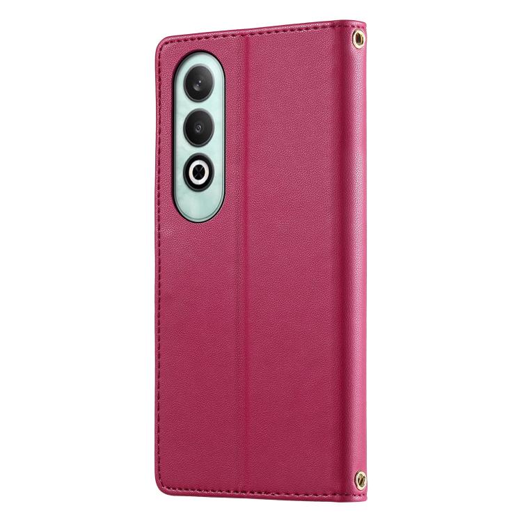 For OnePlus Nord CE4 Cute Cats Magnetic Closure Vegan Leather Phone Case with Strap