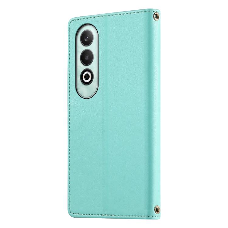 For OnePlus Nord CE4 Cute Cats Magnetic Closure Vegan Leather Phone Case with Strap