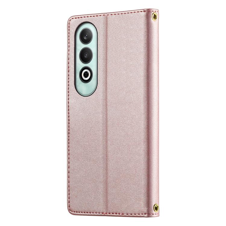 For OnePlus Nord CE4 Cute Cats Magnetic Closure Vegan Leather Phone Case with Strap