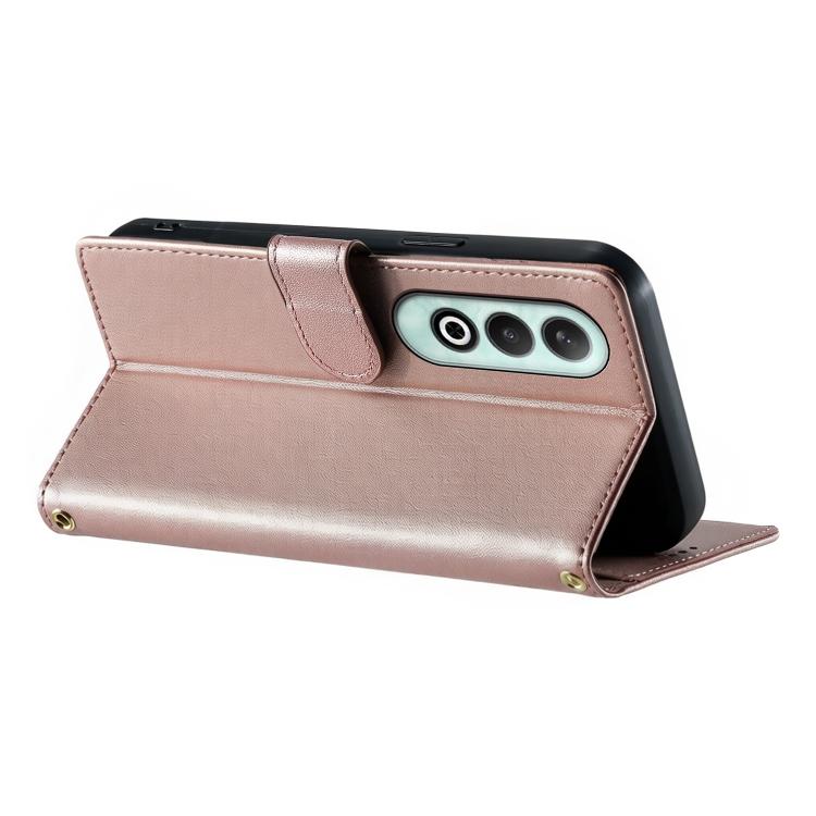 For OnePlus Nord CE4 Cute Cats Magnetic Closure Vegan Leather Phone Case with Strap
