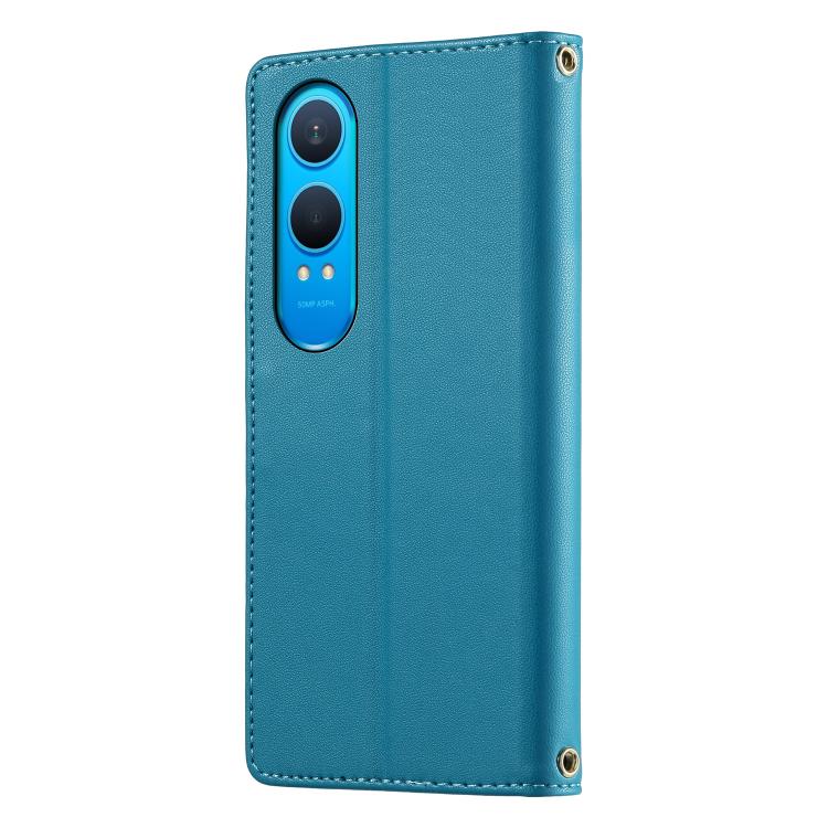 For OnePlus Nord CE4 Lite Cute Cats Magnetic Closure Vegan Leather Phone Case with Strap