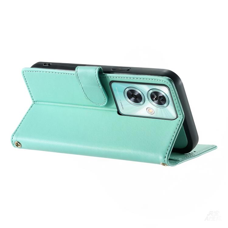 For OnePlus Nord N30 SE Cute Cats Magnetic Closure Vegan Leather Phone Case with Strap