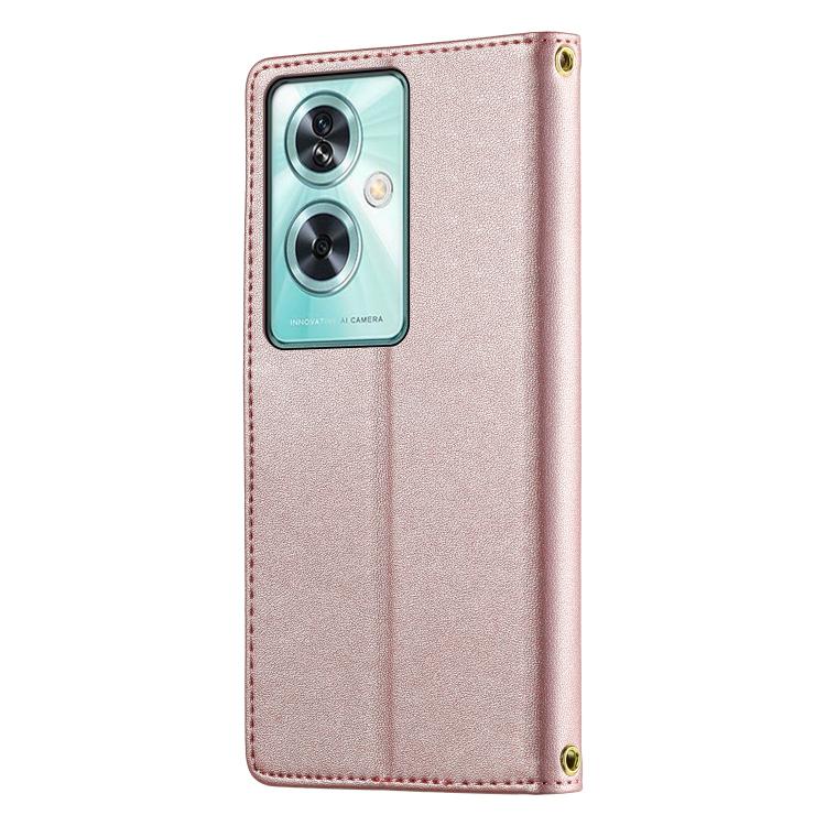 For OnePlus Nord N30 SE Cute Cats Magnetic Closure Vegan Leather Phone Case with Strap