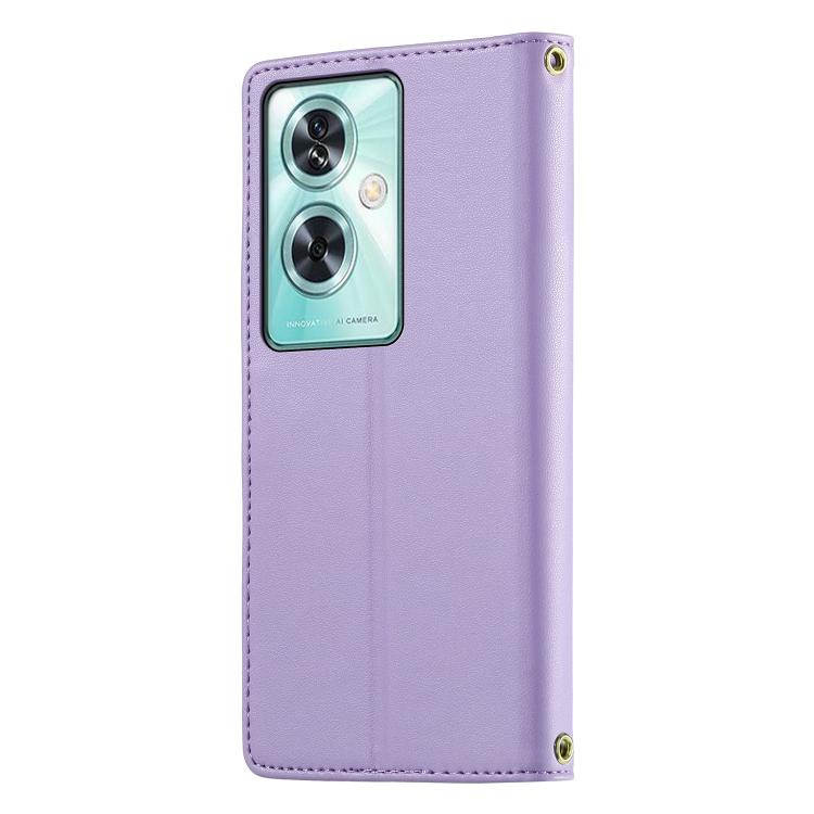 For OnePlus Nord N30 SE Cute Cats Magnetic Closure Vegan Leather Phone Case with Strap