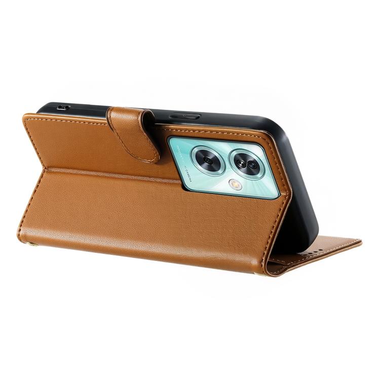 For OnePlus Nord N30 SE Cute Cats Magnetic Closure Vegan Leather Phone Case with Strap