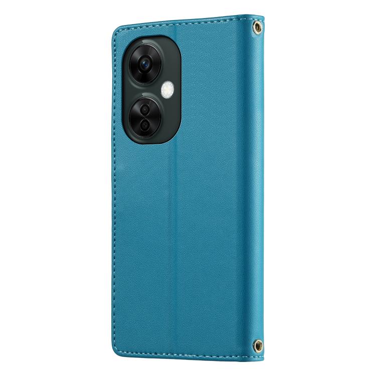 For OnePlus Nord N30 / Nord CE 3 Lite Cute Cats Magnetic Closure Vegan Leather Phone Case with Strap