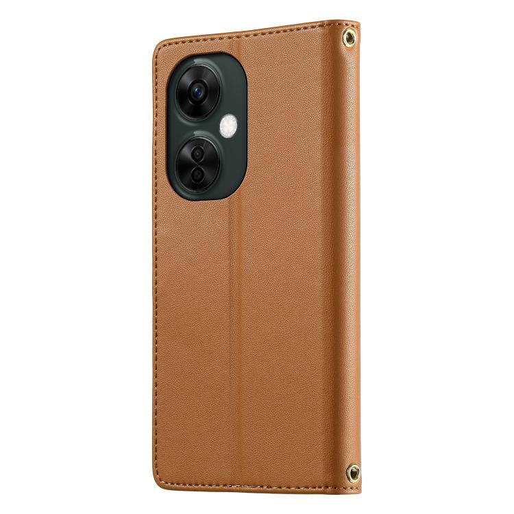 For OnePlus Nord N30 / Nord CE 3 Lite Cute Cats Magnetic Closure Vegan Leather Phone Case with Strap