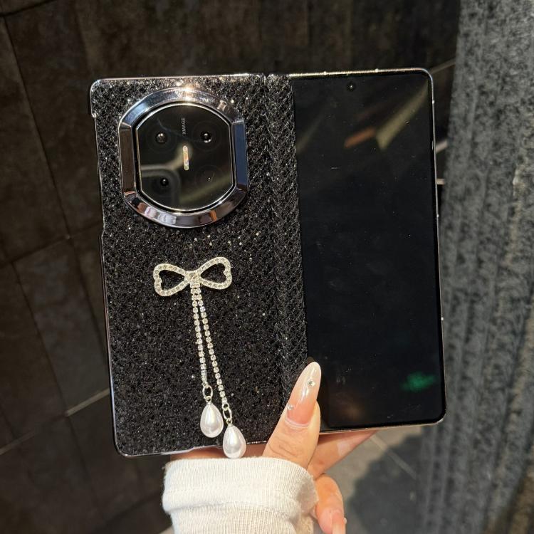 For Huawei Mate X5 Sparkling Glitter Pearl Tassel Bow Shockproof Phone Case