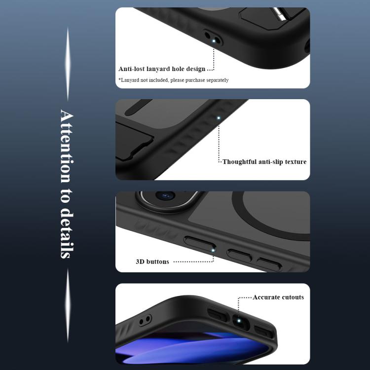 For Google Pixel 9 Pro XL / 10 Pro XL LeReach Le-Chic Series Integrated Hidden Kickstand Magnetic Phone Case
