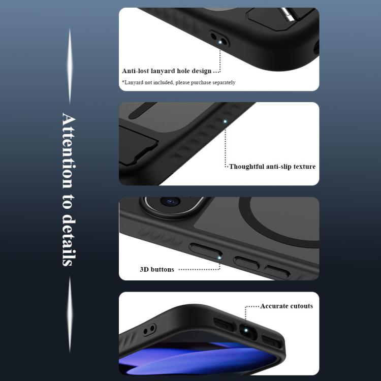 For Google Pixel 9 / 9 Pro / 10 LeReach Le-Chic Series Integrated Hidden Kickstand Magnetic Phone Case
