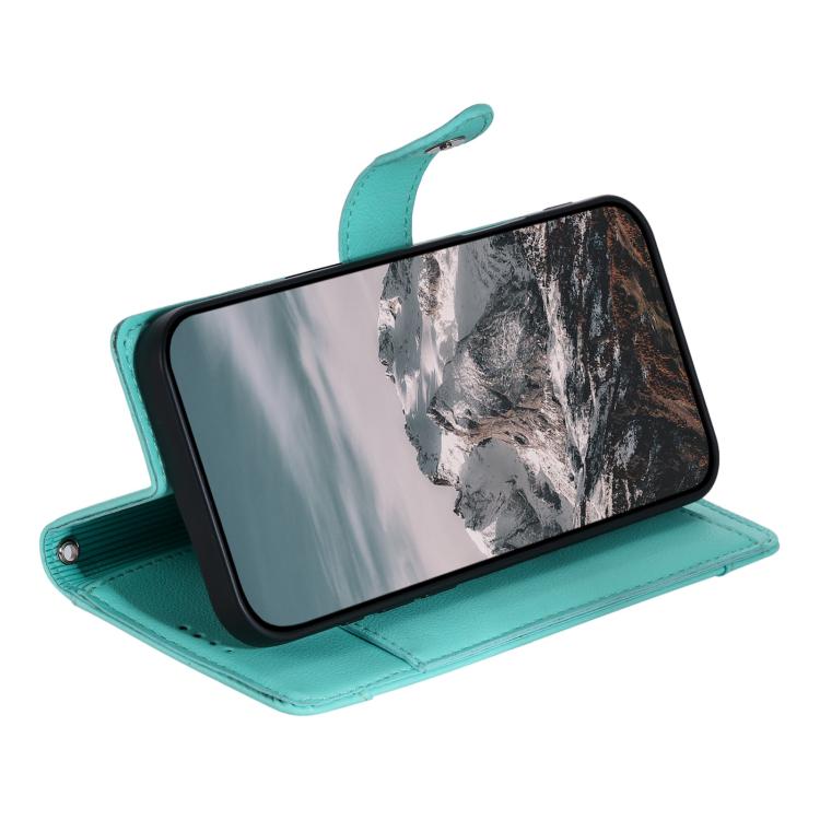 For Motorola Moto G56 5G Litchi Texture Zipper Wallet Buckle Vegan Leather Phone Case with Wrist Strap