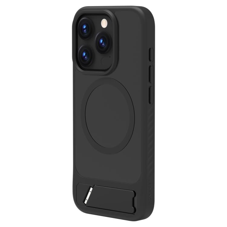 For iPhone 15 Pro LeReach Le-Chic Series Integrated Hidden Kickstand Magnetic Phone Case