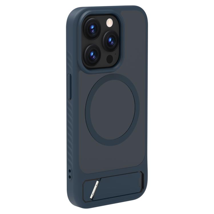 For iPhone 15 Pro LeReach Le-Chic Series Integrated Hidden Kickstand Magnetic Phone Case