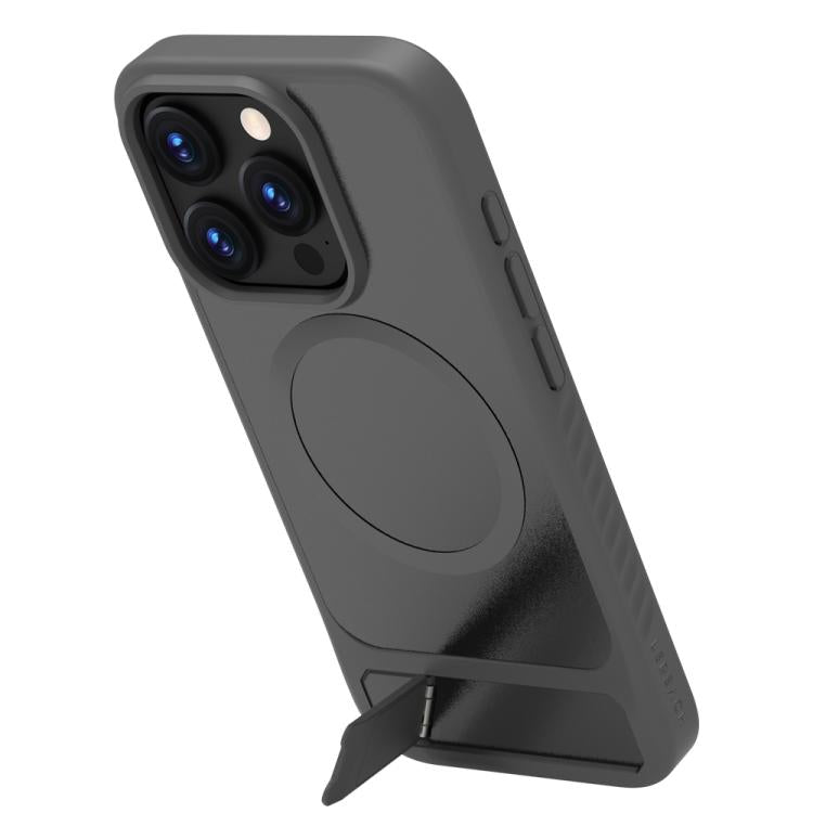 For iPhone 15 Pro LeReach Le-Chic Series Integrated Hidden Kickstand Magnetic Phone Case