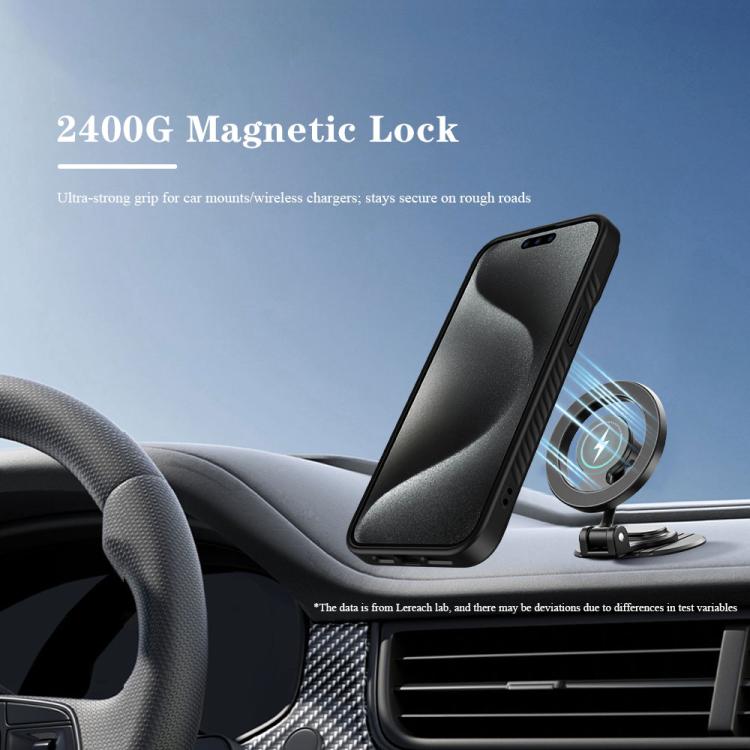 For iPhone 15 Pro Max LeReach Le-Chic Series Integrated Hidden Kickstand Magnetic Phone Case