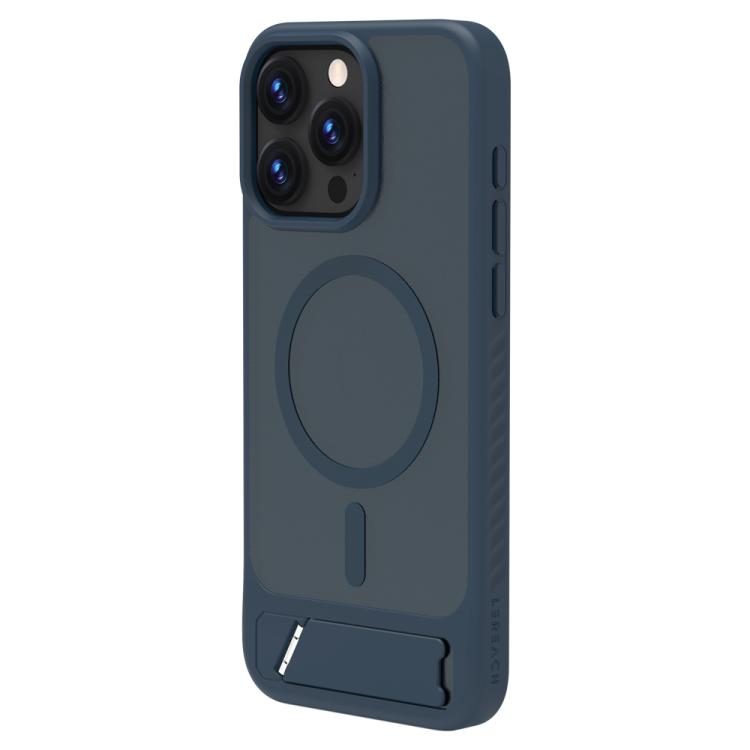 For iPhone 15 Pro Max LeReach Le-Chic Series Integrated Hidden Kickstand Magnetic Phone Case