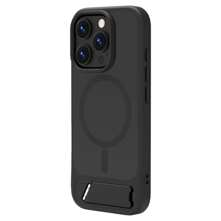For iPhone 16 Pro LeReach Le-Chic Series Integrated Hidden Kickstand Magnetic Phone Case