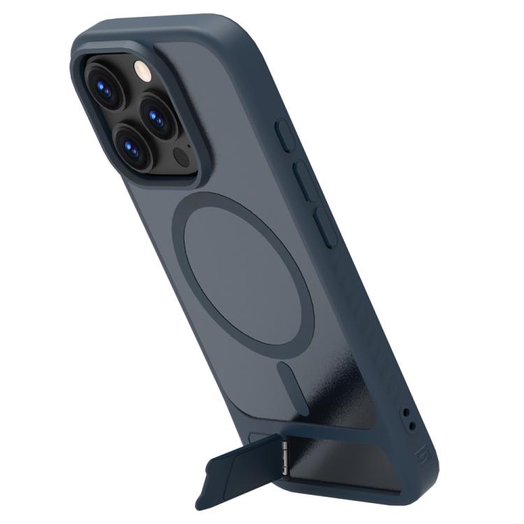 For iPhone 16 Pro LeReach Le-Chic Series Integrated Hidden Kickstand Magnetic Phone Case