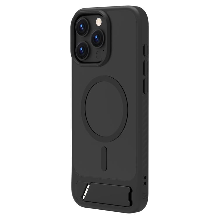 For iPhone 16 Pro Max LeReach Le-Chic Series Integrated Hidden Kickstand Magnetic Phone Case