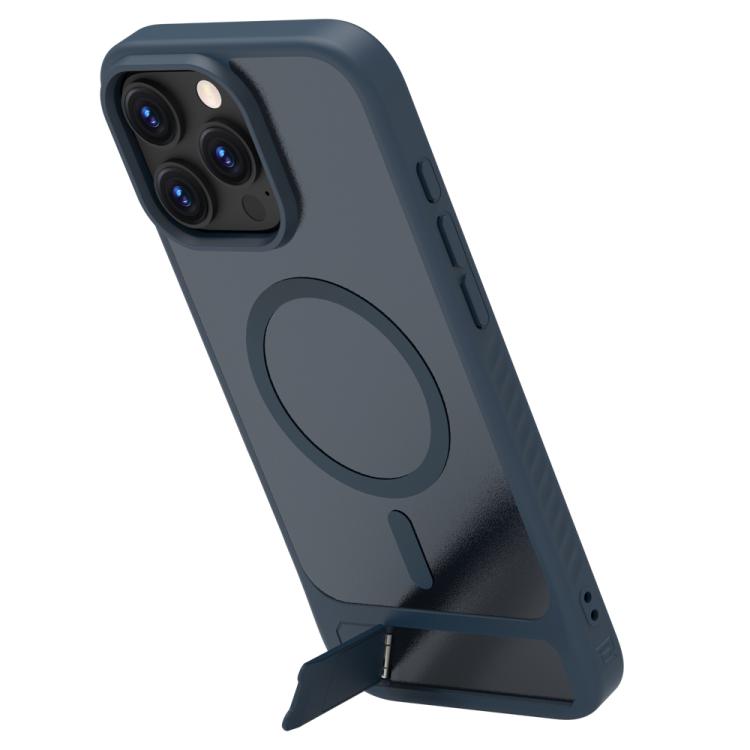For iPhone 16 Pro Max LeReach Le-Chic Series Integrated Hidden Kickstand Magnetic Phone Case