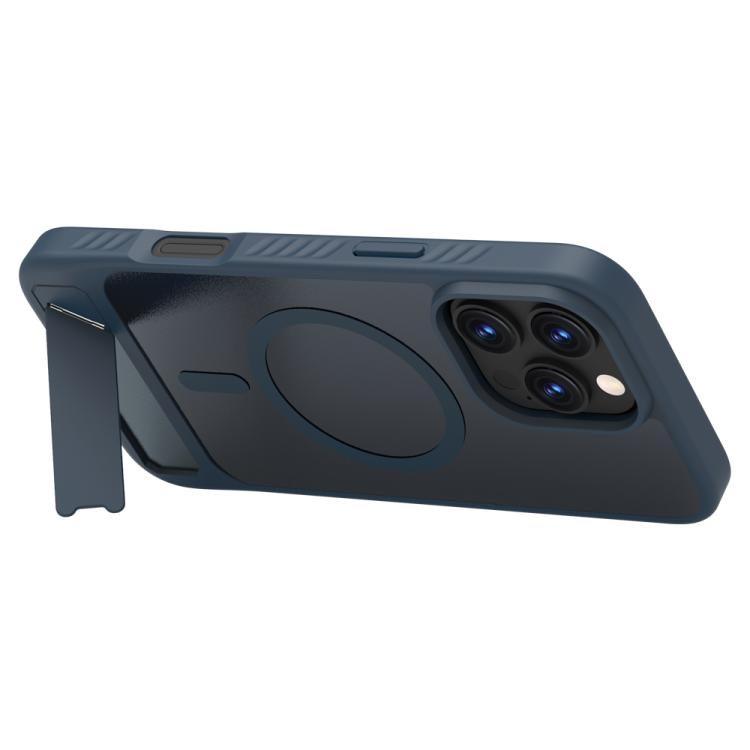 For iPhone 16 Pro Max LeReach Le-Chic Series Integrated Hidden Kickstand Magnetic Phone Case